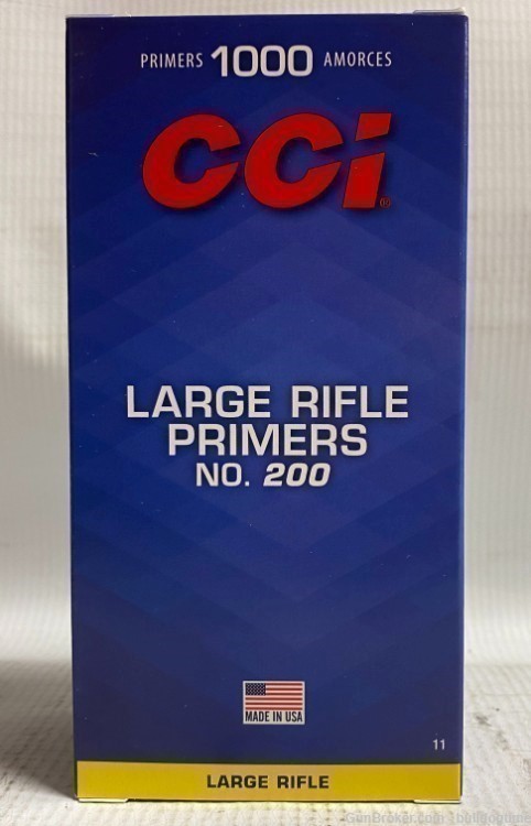 CCI Large Rifle Primers No.200 Fresh From CCI Brick of 1000 - Reloading ...