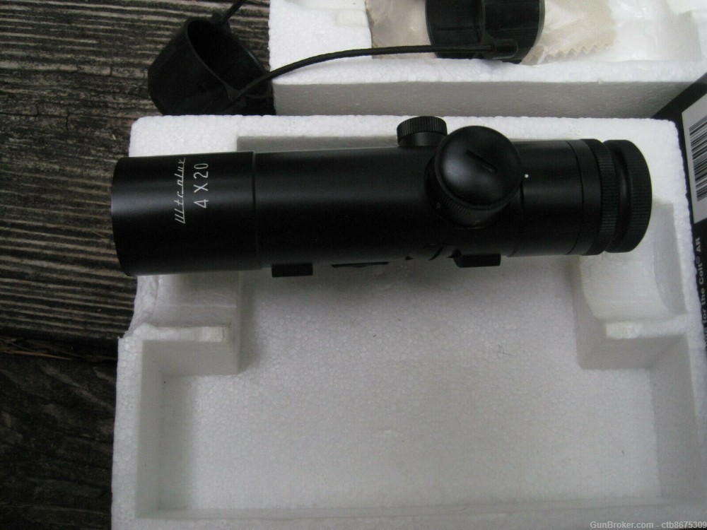 Colt Retro Style 4x20 Ultralux Carry Handle Rifle Hunting Scope .223 5.56-img-7