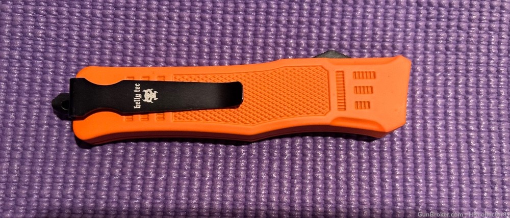 OTF Tanto Blade Automatic Pocket Knife Orange -img-3