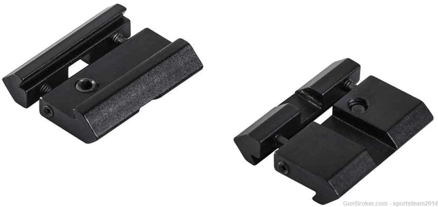 Pack of 2! .22/Airgun Dovetail-Picatinny/Weaver Low Pro Snap-in 11mm-20mm  -img-6