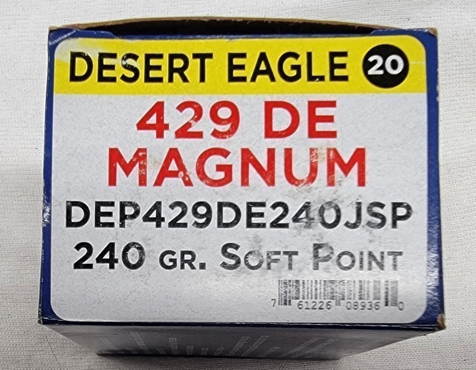 Glacier Ridge Ammunition .429 DE 20rd Box-img-0