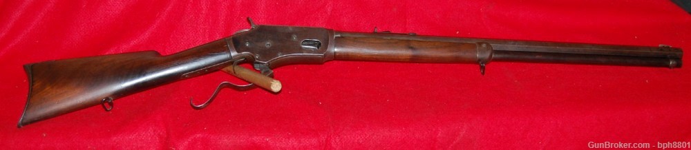 Antique Kennedy Rifle in 44 Cal CF 44-40 Octagon Barrel S Lever -img-0