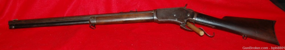 Antique Kennedy Rifle in 44 Cal CF 44-40 Octagon Barrel S Lever -img-1