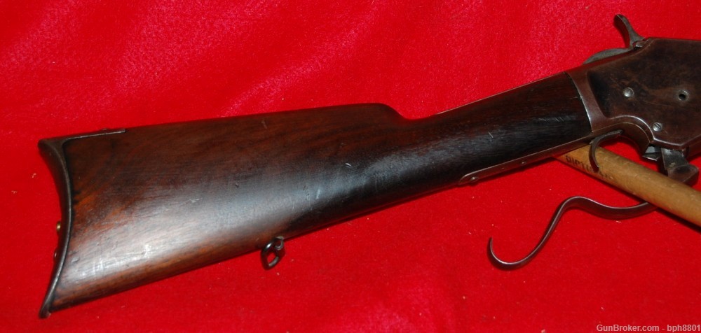Antique Kennedy Rifle in 44 Cal CF 44-40 Octagon Barrel S Lever -img-6