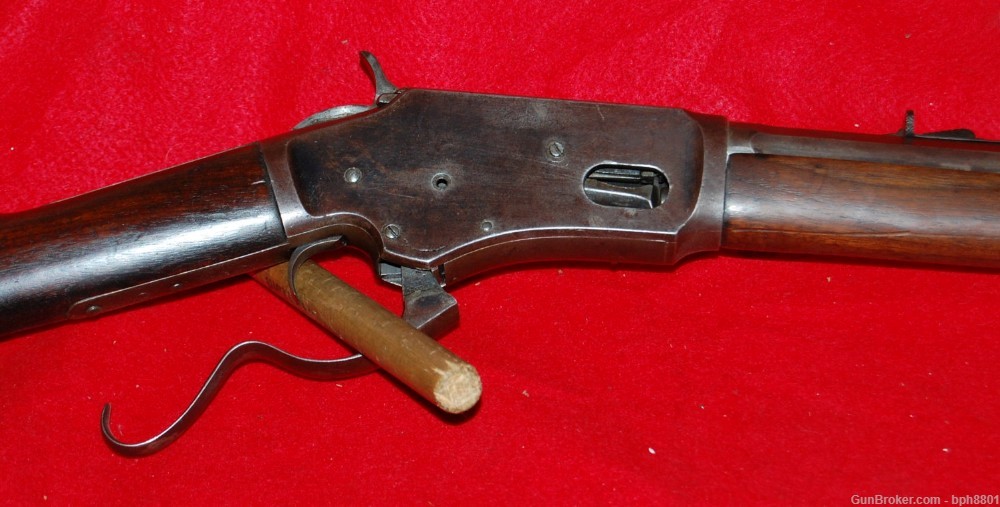 Antique Kennedy Rifle in 44 Cal CF 44-40 Octagon Barrel S Lever -img-7