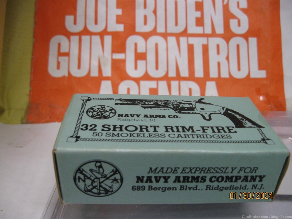 Rare Now Full Minty 32 SHORT RIMFIRE 50 rd Navy Arms Box  RF Ammo; more too-img-0