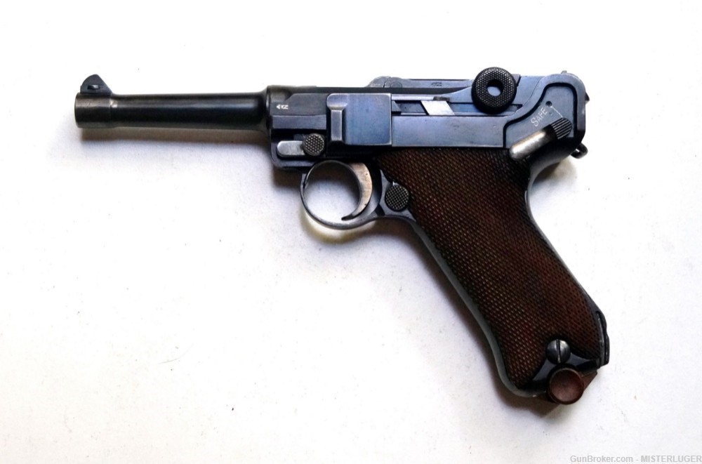 1920 A.F. STOEGER AMERICAN EAGLE GERMAN LUGER WITH SAFE & LOADED MARKINGS-img-0