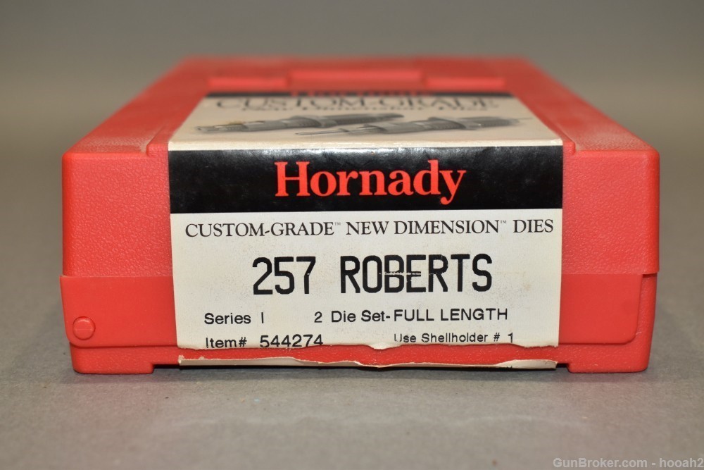 Hornady 257 Roberts FL 2 Die Reloading Set Custom Grade Series 1-img-1