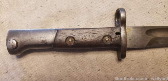 Bayonet Scabbard Frog for early Rifle unmarked does have serial # Mauser??-img-6