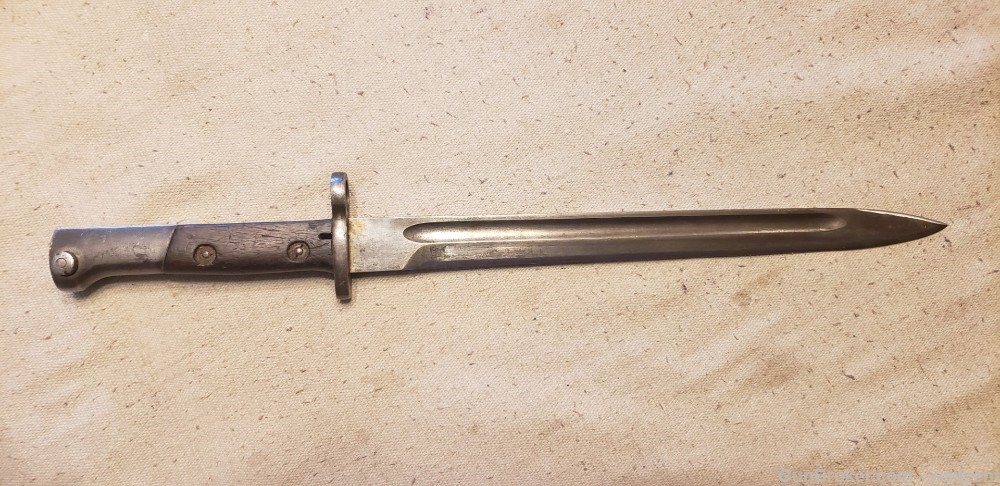 Bayonet Scabbard Frog for early Rifle unmarked does have serial # Mauser??-img-5