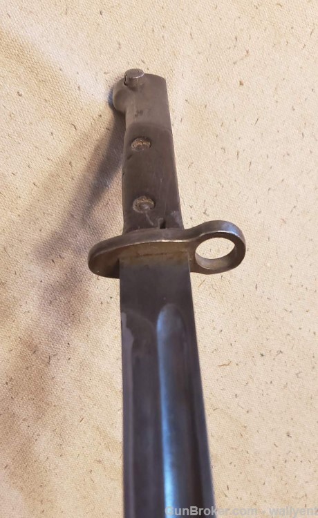 Bayonet Scabbard Frog for early Rifle unmarked does have serial # Mauser??-img-10