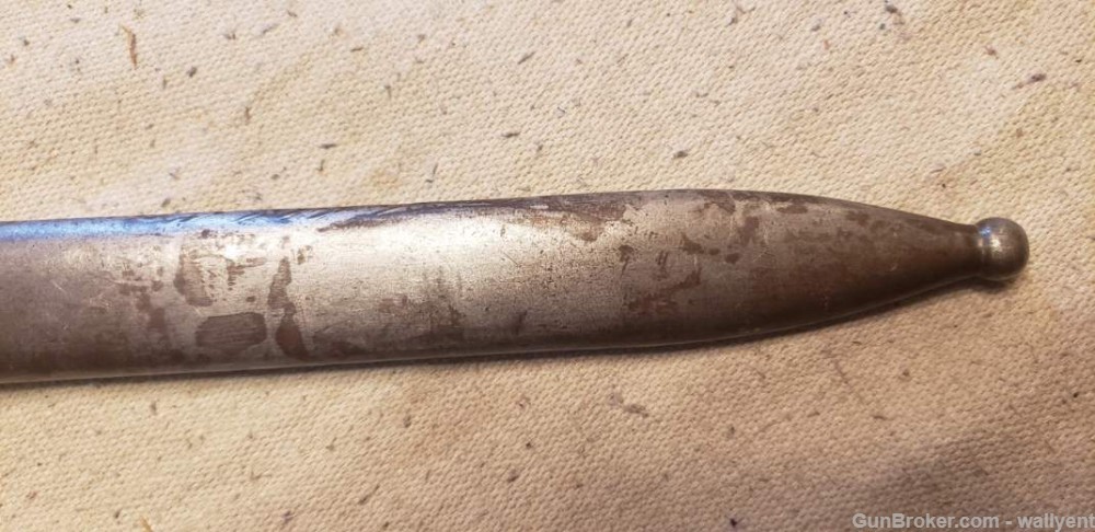 Bayonet Scabbard Frog for early Rifle unmarked does have serial # Mauser??-img-4