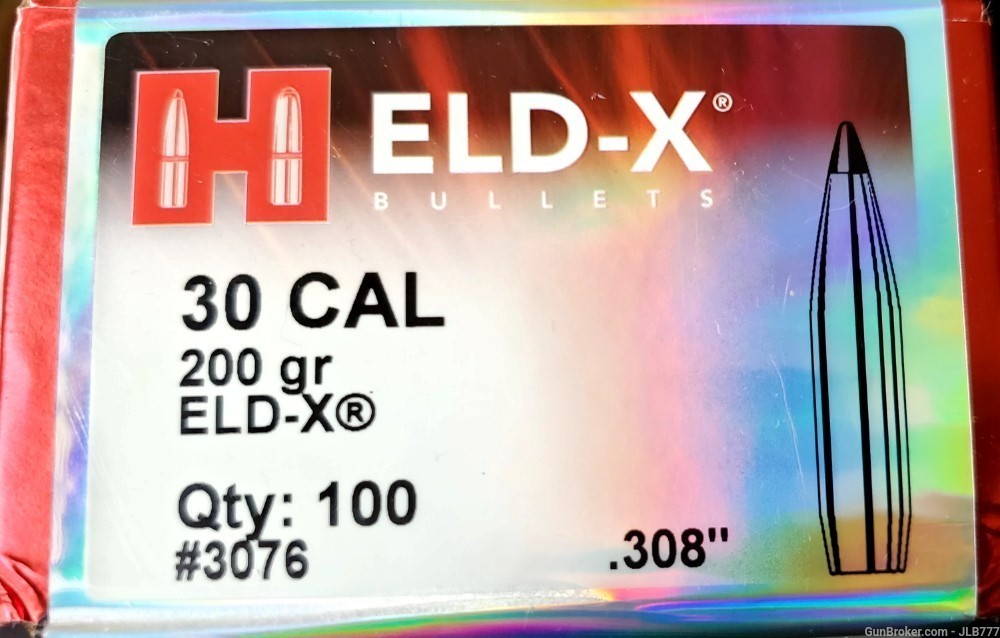 200 Gr ELD-X  - Hornady 100 ct box-img-1
