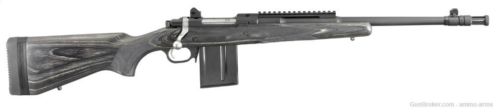 Ruger M77 Gunsite Scout Rifle .308 Win 16.10" TB 10 Rds Black Laminate 6803-img-1