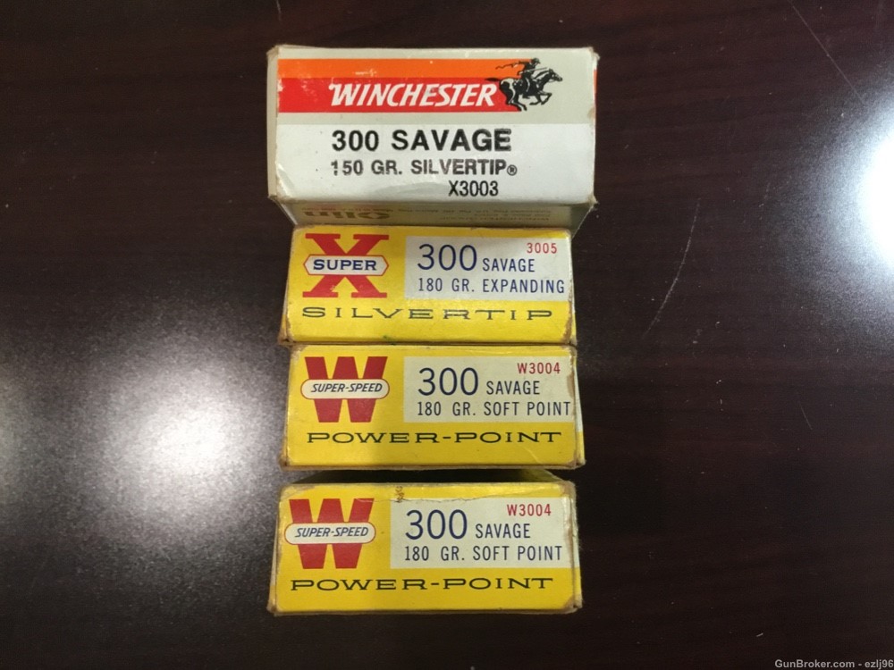PENNY AUCTION WESTERN WINCHESTER 300 SAVAGE SILVER TIP 80 ROUNDS-img-1