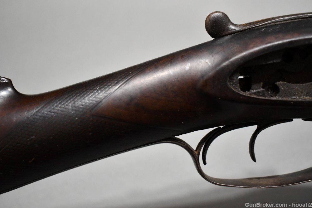 Antique Westley Richards SxS Sidelock Shotgun Frame W Buttstock Project -img-4