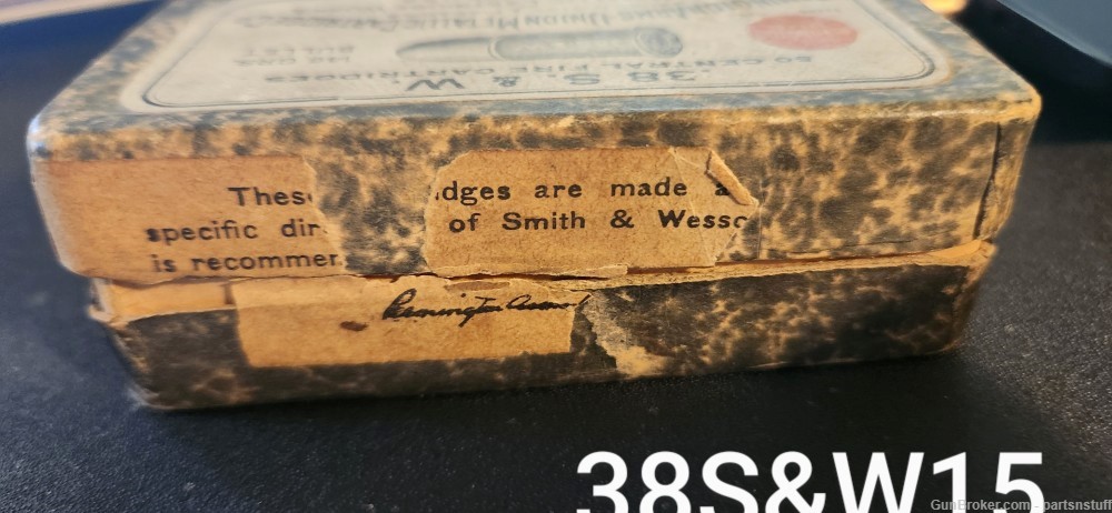 Remington Arms UMCC .38 S&W Vintage. Partial Box of 15. -img-5