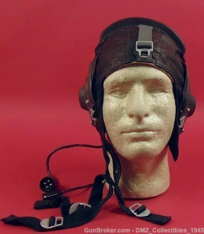 1985 USSR Soviet Air Force Leather Helmet-img-0