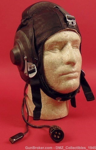 1985 USSR Soviet Air Force Leather Helmet-img-1