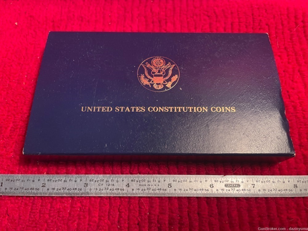 1986 US Mint Liberty Proof $5 GOLD $1 Silver 3-Coin Commemorative Set-img-1
