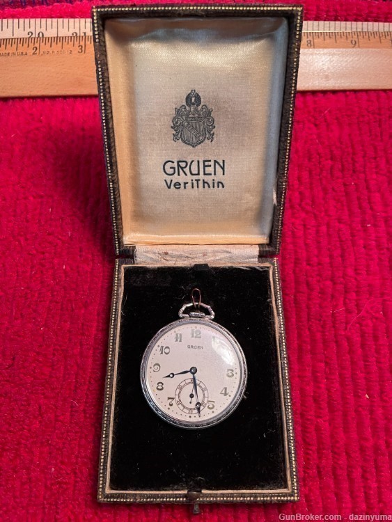 Vintage Gruen Veri-Thin Pocket Watch Precision-img-0