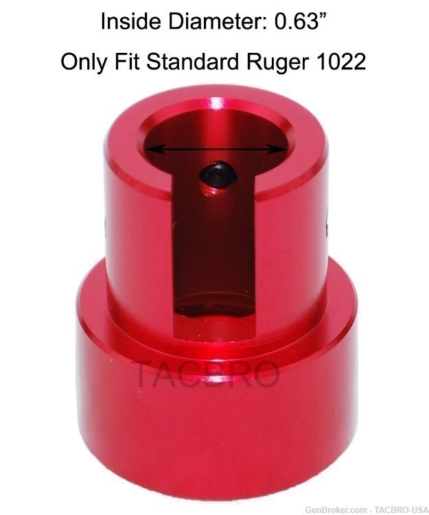 TACBRO Soda Pop Bottle Cleaning Muzzle Adapter for Standard Ruger 10/22-img-2