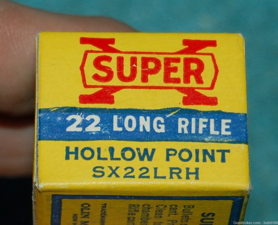 Vintage Full Box Western Super-X 22 Long Rifle Hollow Point -img-1
