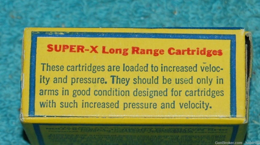 Vintage Full Box Western Super-X 22 Long Rifle Hollow Point -img-2
