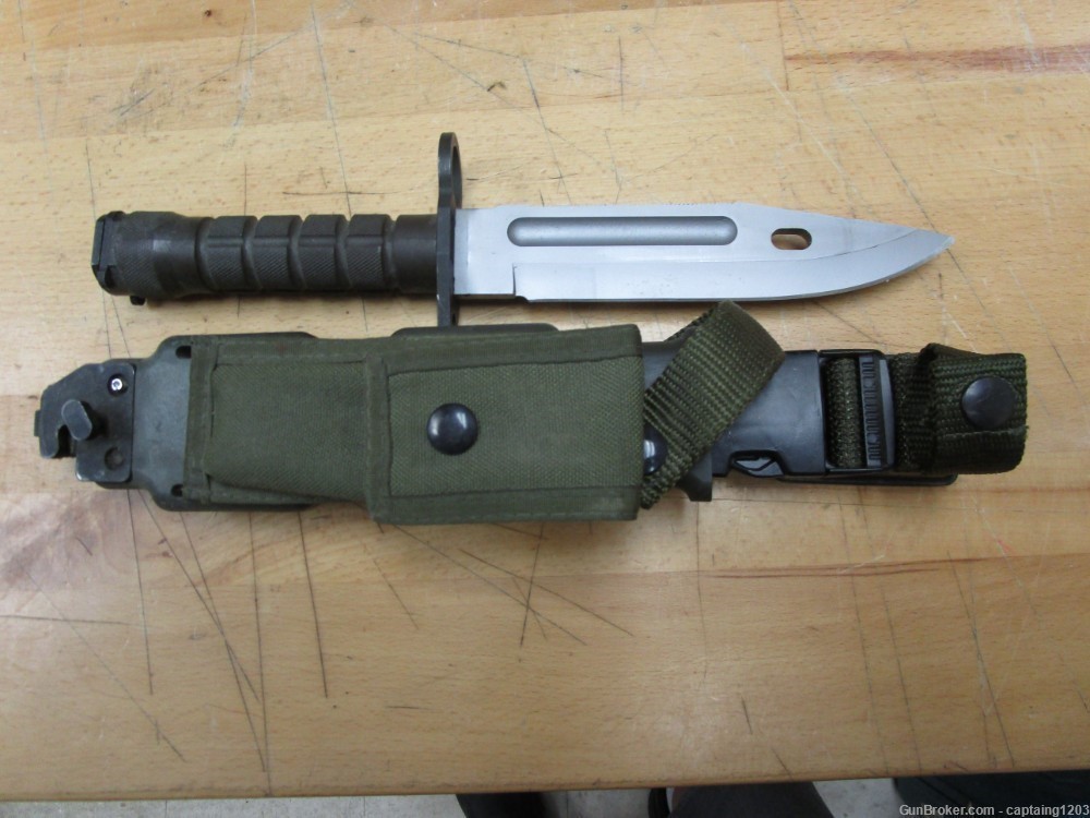 Phrobis III M9 Military Fixed Blade/Saw Tooth & Sheath- USA-NOS!-img-7