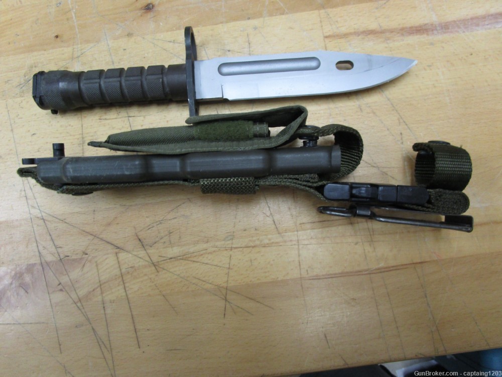Phrobis III M9 Military Fixed Blade/Saw Tooth & Sheath- USA-NOS!-img-8