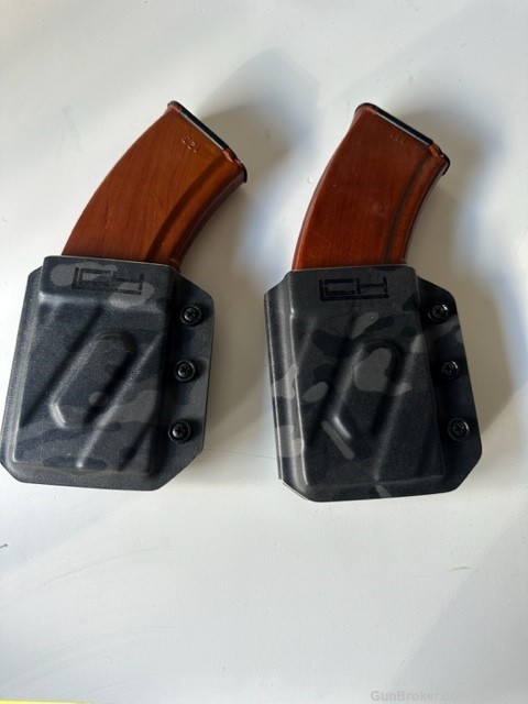 AK47 Bakelite Mags with Kydex pouches -img-4