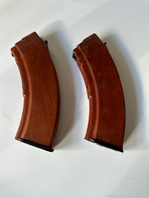 AK47 Bakelite Mags with Kydex pouches -img-0