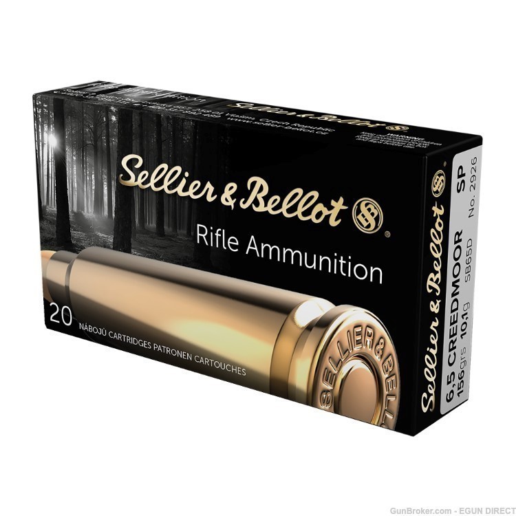 Sellier & Bellot Rifle 6.5 Creedmoor 156gr Soft Point - 20rd-img-0