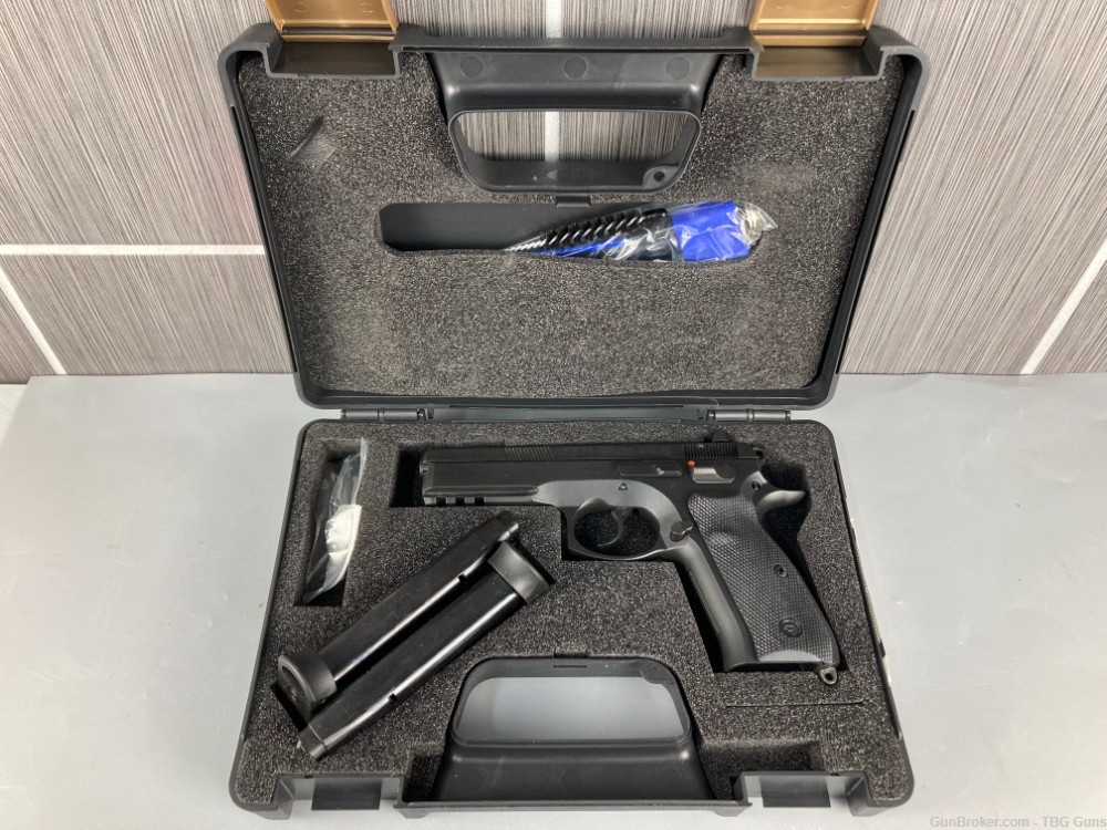 CZ 75 SP-01 Semi Auto 9mm Luger 4.6" Barrel 18 Rd Capacity with Tru Dot NS-img-0