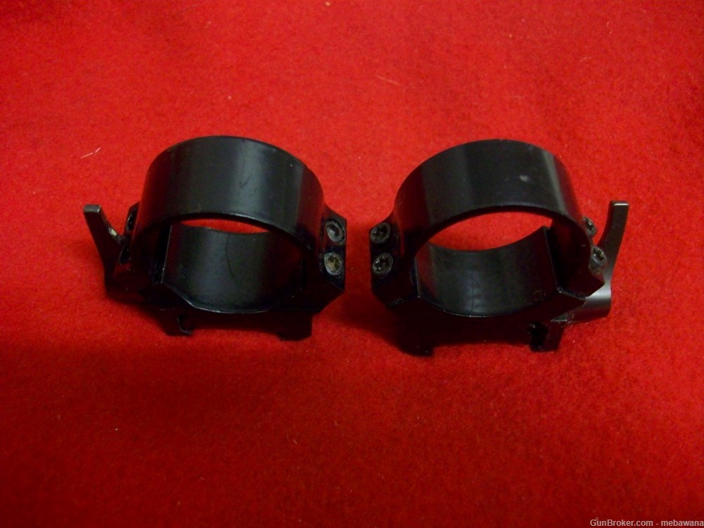 TWO PAIR WARNE ? QUICK DETACHABLE 30 MM RINGS AND LASER/LIGHT MOUNT-img-1