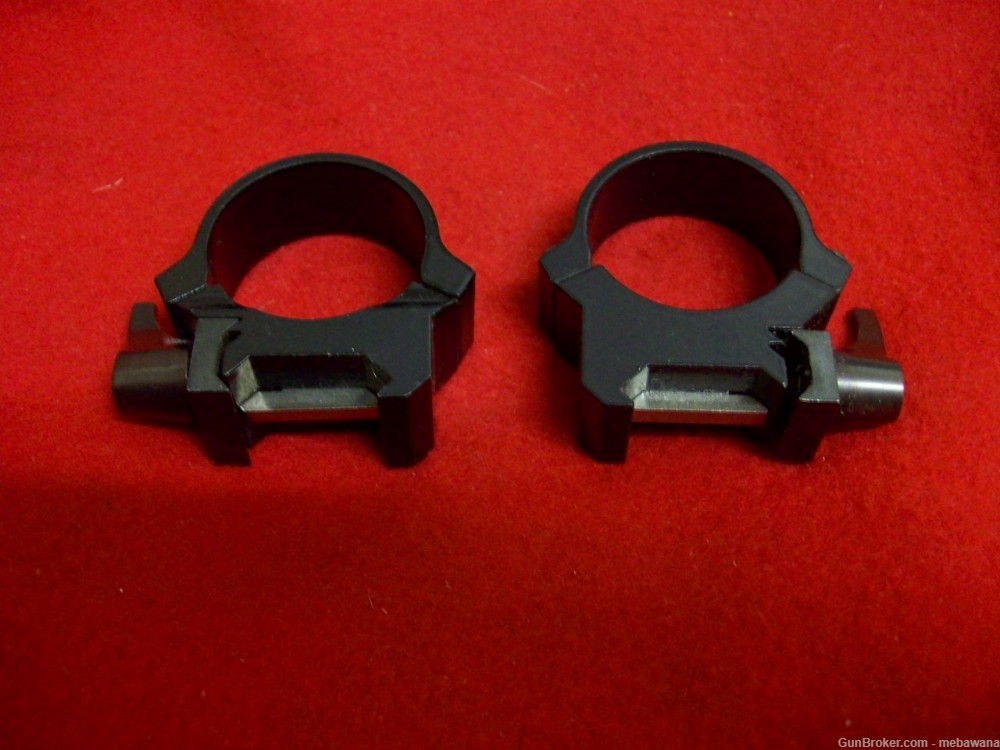 TWO PAIR WARNE ? QUICK DETACHABLE 30 MM RINGS AND LASER/LIGHT MOUNT-img-0