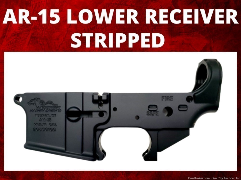 AR-15 LOWER RECEIVER (STRIPPED)  ANDERSON MFG -img-0