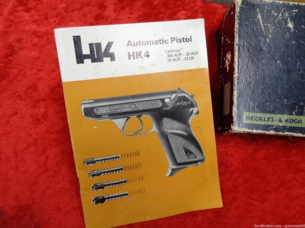 1971 H&K 4 HK4 HK 32 ACP & 22 Caliber Set Heckler Koch Four Box WE TRADE-img-16