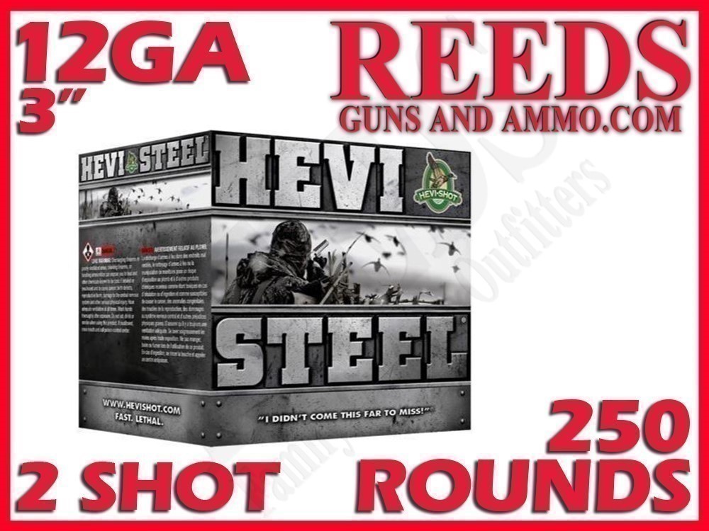 Hevi-Shot Hevi Steel Non Toxic 12 Ga 1-1/4oz 2 Shot 3in HS60002-img-0