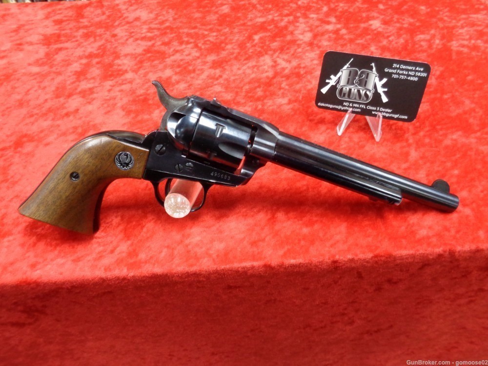 1962 Ruger Model Single Six 3 Screw Flat Top Early 22LR Wood Grips WE TRADE-img-6