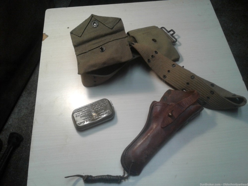 1942 1911 a1 .45 Holster, Belt and pouches- Original-img-5