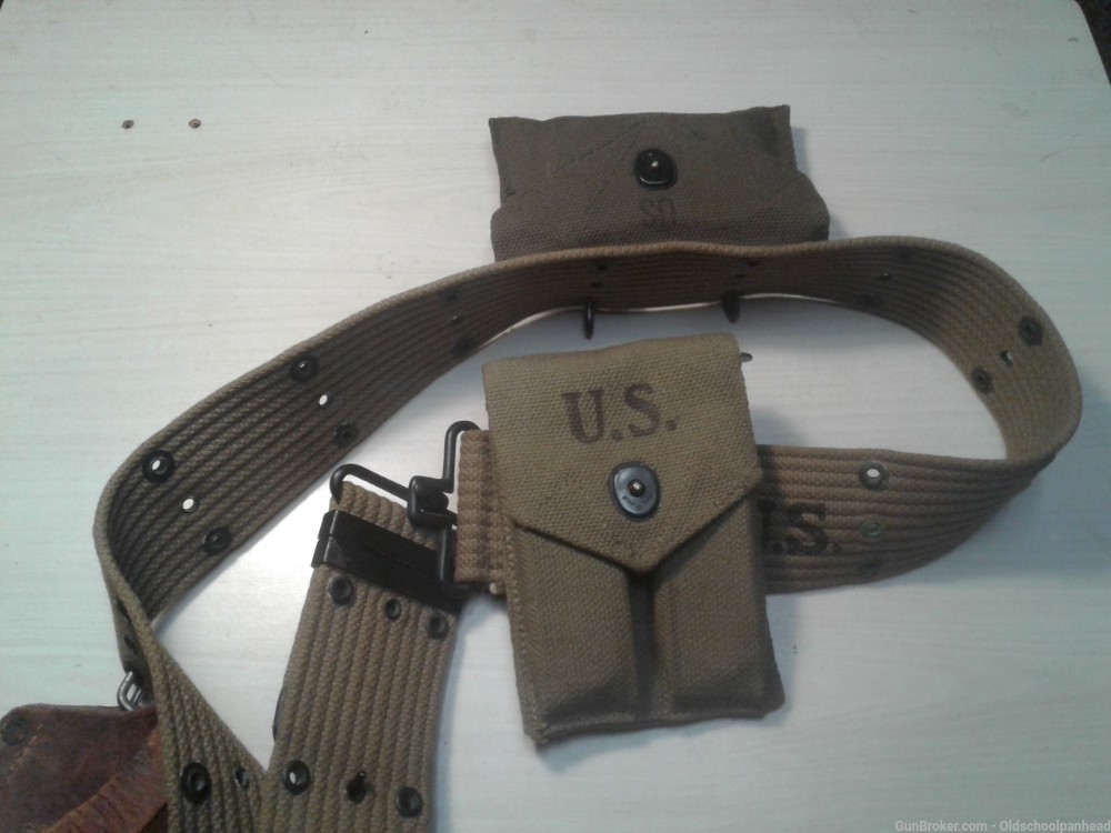 1942 1911 a1 .45 Holster, Belt and pouches- Original-img-4