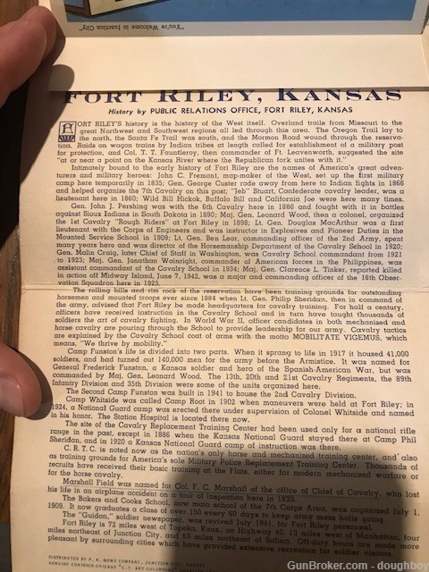WW2 Fort Riley 1942  Camp Funston Souvenir Folder postcards pictures Kansas-img-2