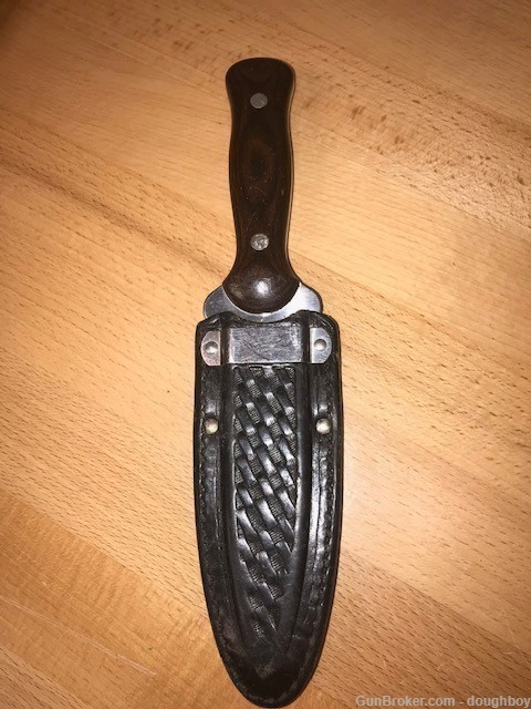 WESTERN Model W77 "F" Boot Knife USA Fixed blade w/sheath-img-0