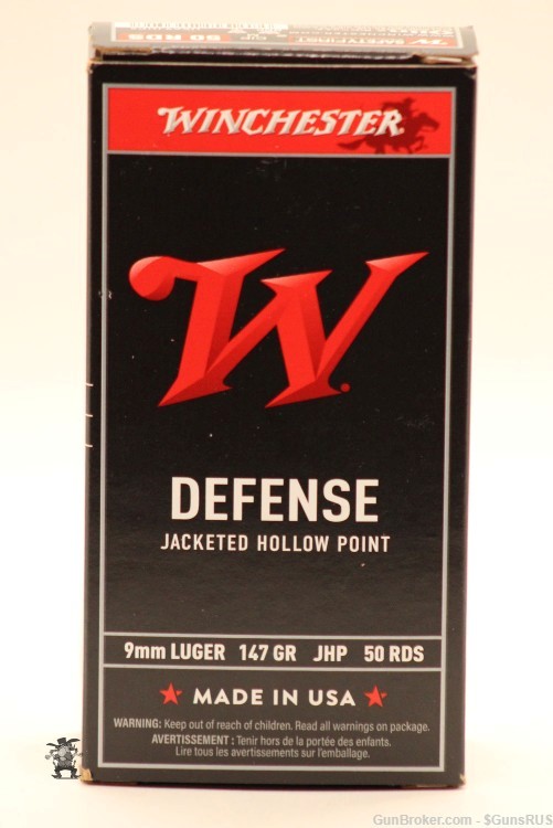 WINCHESTER PERSONAL DEFENSE 9mm 147 Grain HOLLOW POINT 50 Rounds-img-4