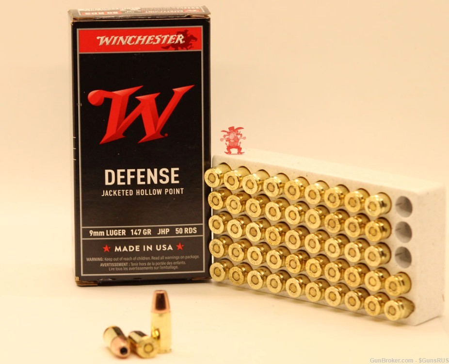 WINCHESTER PERSONAL DEFENSE 9mm 147 Grain HOLLOW POINT 50 Rounds-img-2