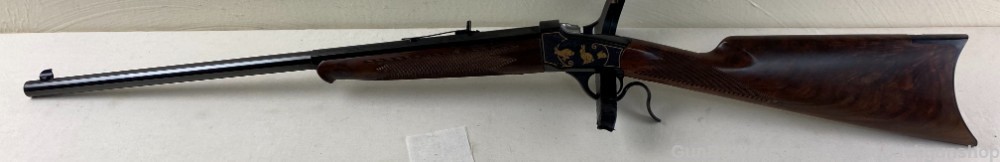 Winchester 1885 22 LR Engraved 24.5"-img-0