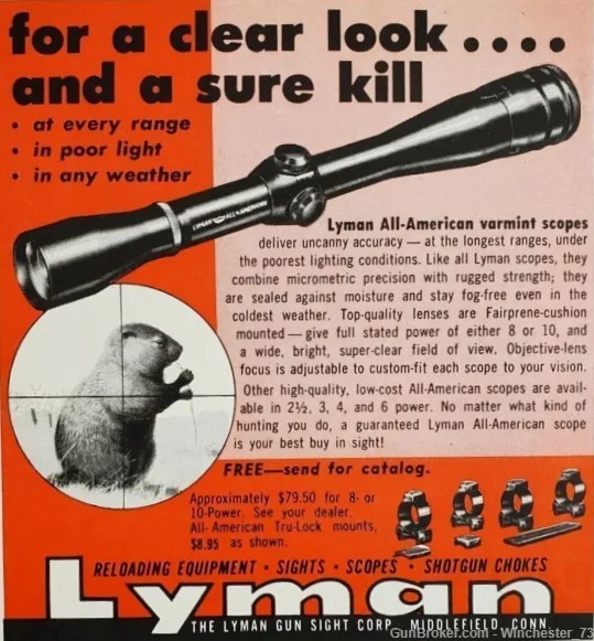 Lyman Perma-Center 25 LWBR 25x target scope-img-17