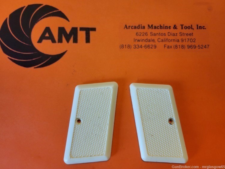 AMT/iAi/OMC Small Frame Backup Faux Bone/Ivory grip(22LR,.380, 9mm -img-1