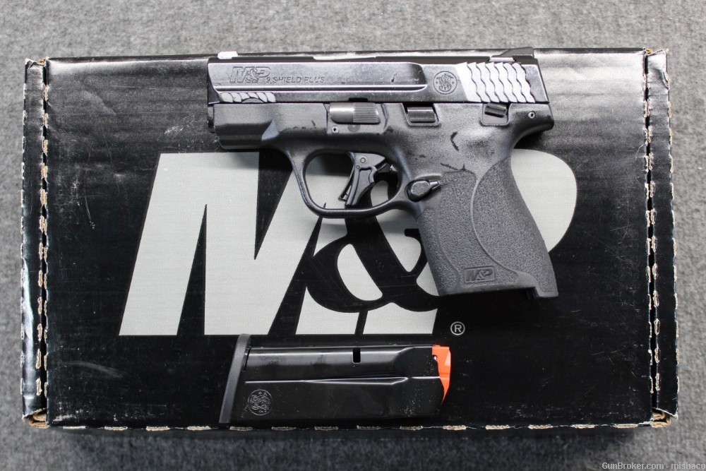 NIB Smith&Wesson M&P Shield Plus 9mm Carry Pistol S&W M&P9 3"10+1 Black CCW-img-0